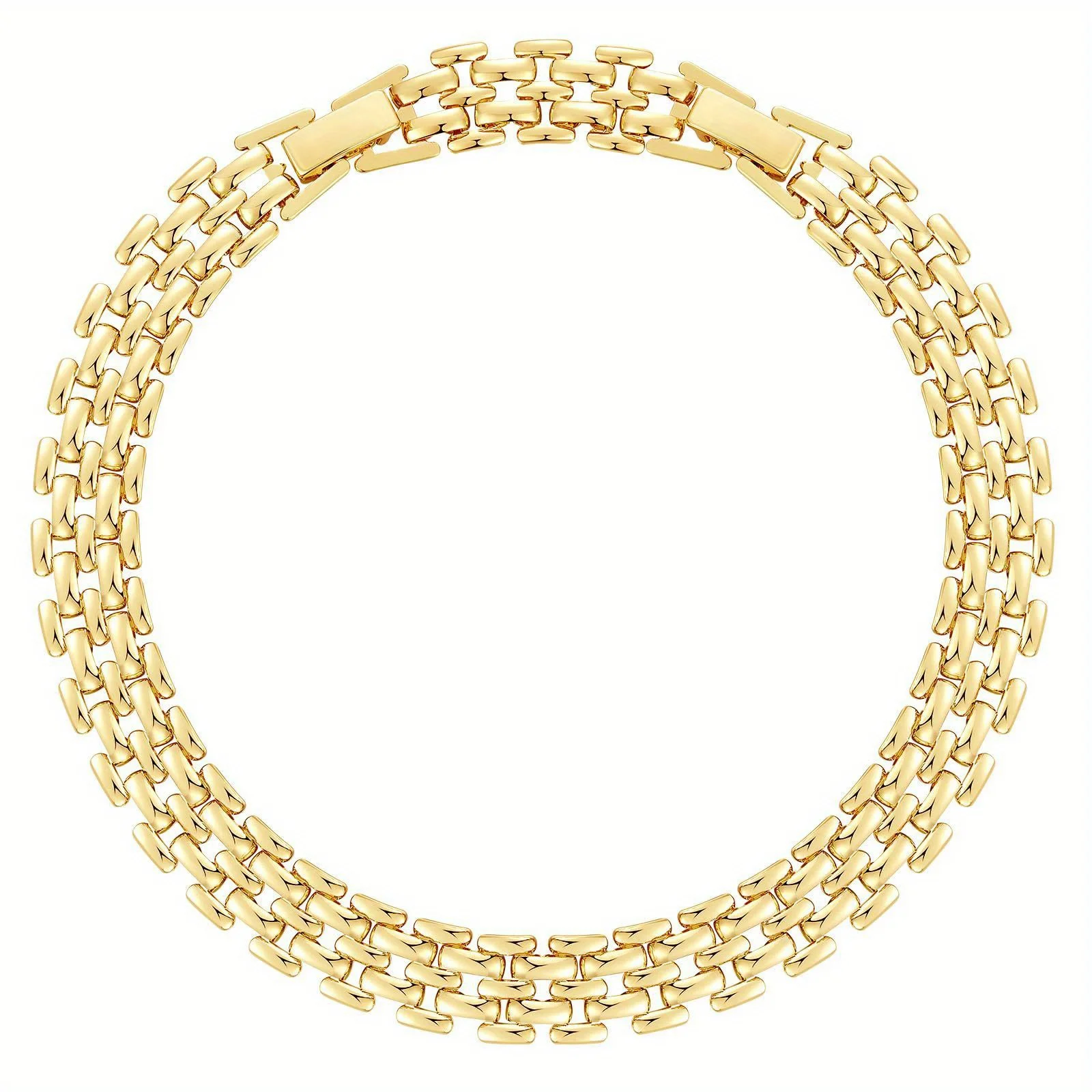 Fashionable Thick Chain Anklet Wide Face Chain Popular Summer Beach Foot Accessories