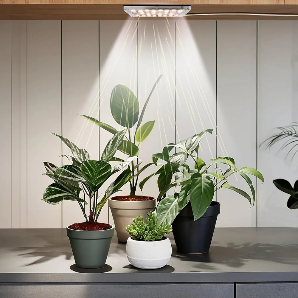 

Ультратонкие светодиодные фитолампы для растений, диммируемые, с полным спектром, с автоматическим таймером включения/выключения, для установки под шкаф, питание от USB