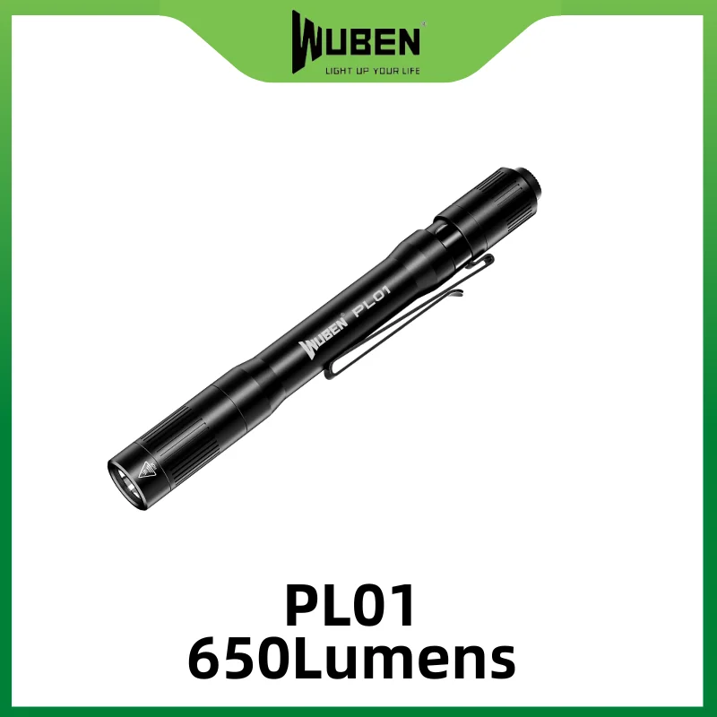 

WUBEN PL01 Pen Light, 650 Lumens Pocket EDC Flashlight Rechargeable, IP68 waterproof
