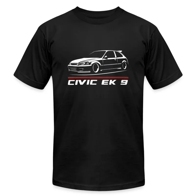 2024 Men T Shirt Casual Hondas Civic EK 9 Enthusiast T-shirt Graphic Summer Short Sleeves 100% Cotton S-3XL Cool Tee