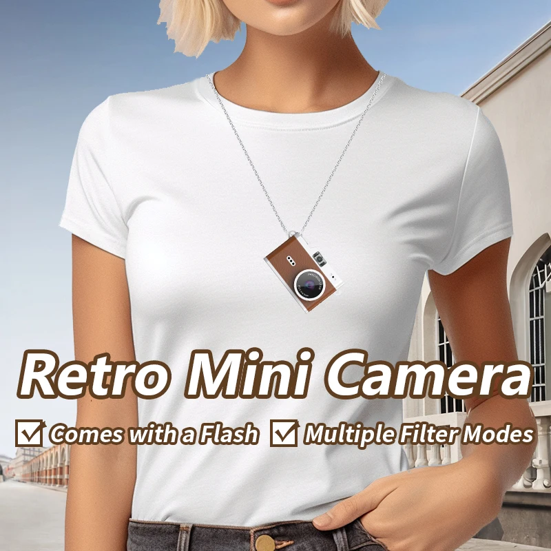Mini Thumb Keychain Camera 0.96 inch Screen Retro CCD Mini Digital Camera 1080P Very Small Camcorder Video Recorder  Kids Camera