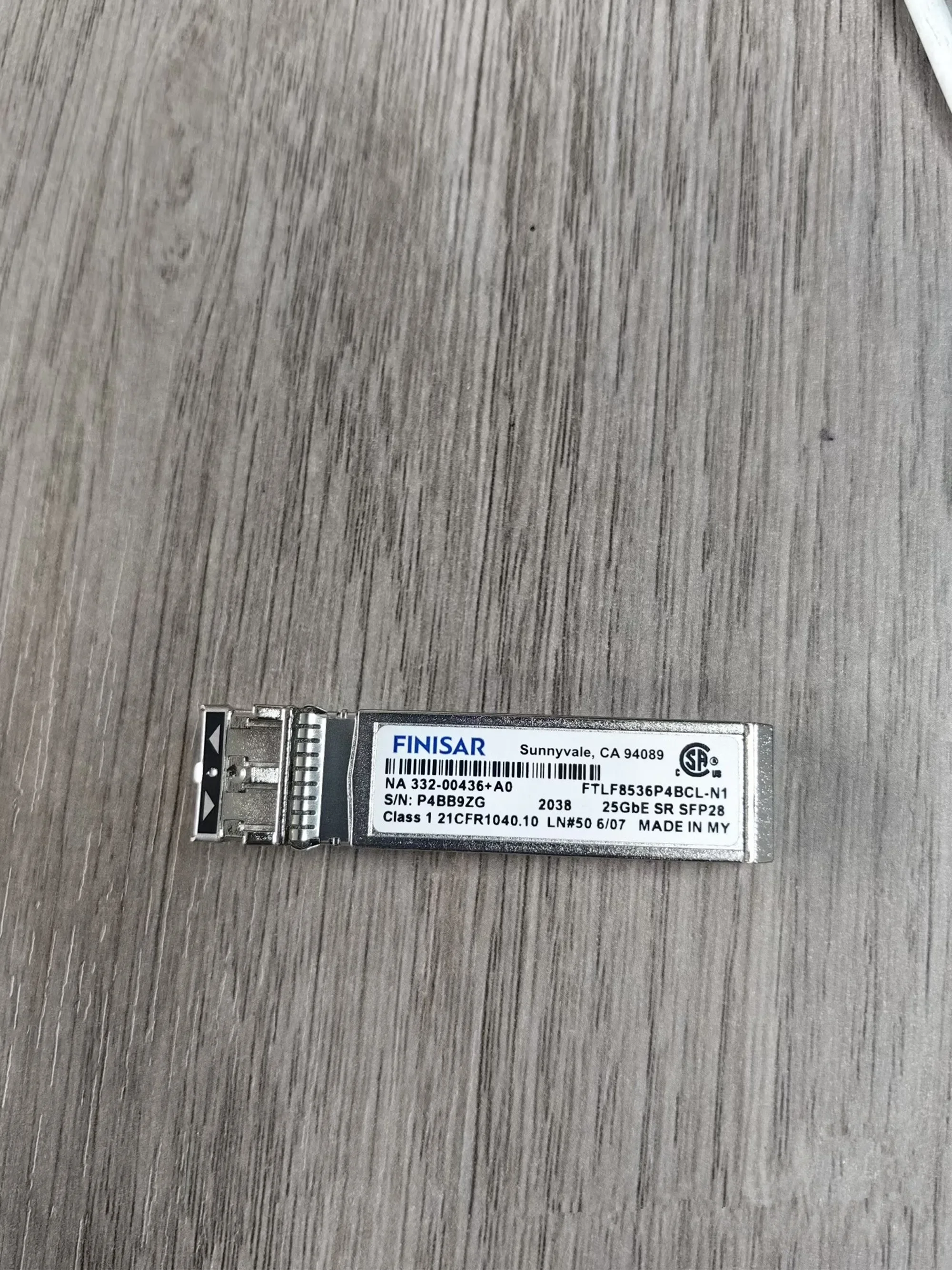 1PCS New Netapp Storage X65404 Transceiver 25G SFP 332-00436+A0 FTLF8536P4BCL-N1 25GBE SR SFP28 Optical Fiber