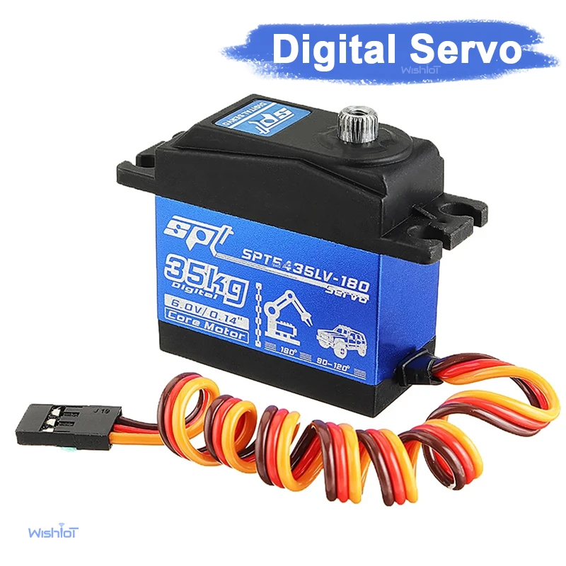 

SPT5435LV 180 Degree 35KG Digital Servo Metal Gear High Torque Motor Middle Alloy Case for 1 8 1 10 RC Crawler SCX10 TRX4 D90