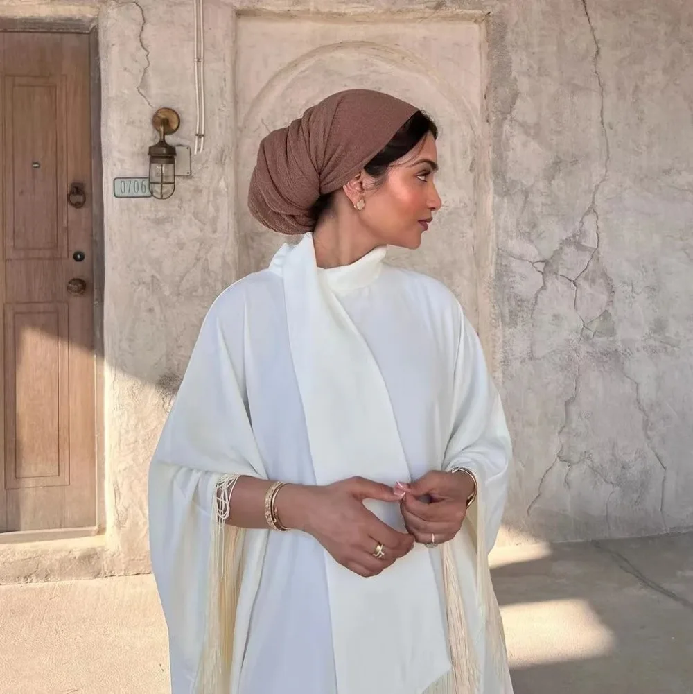 عبايات إسلامية أنيقة فستان سهرة نسائي كم كامل فضفاض قفطان فساتين صلاة جلباب ملابس إسلامية في الشرق الأوسط