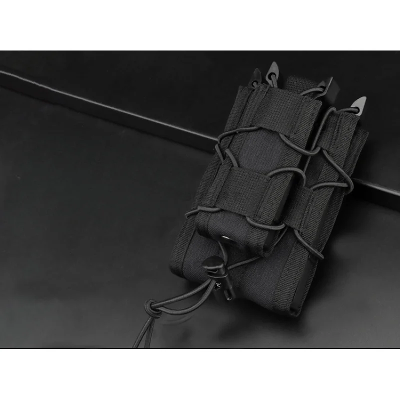 Elastic Nylon Tactical Magazine Pouch MOLLE Single Mag Holder Utility Carrier Outdoor Gear Accessory - view 6