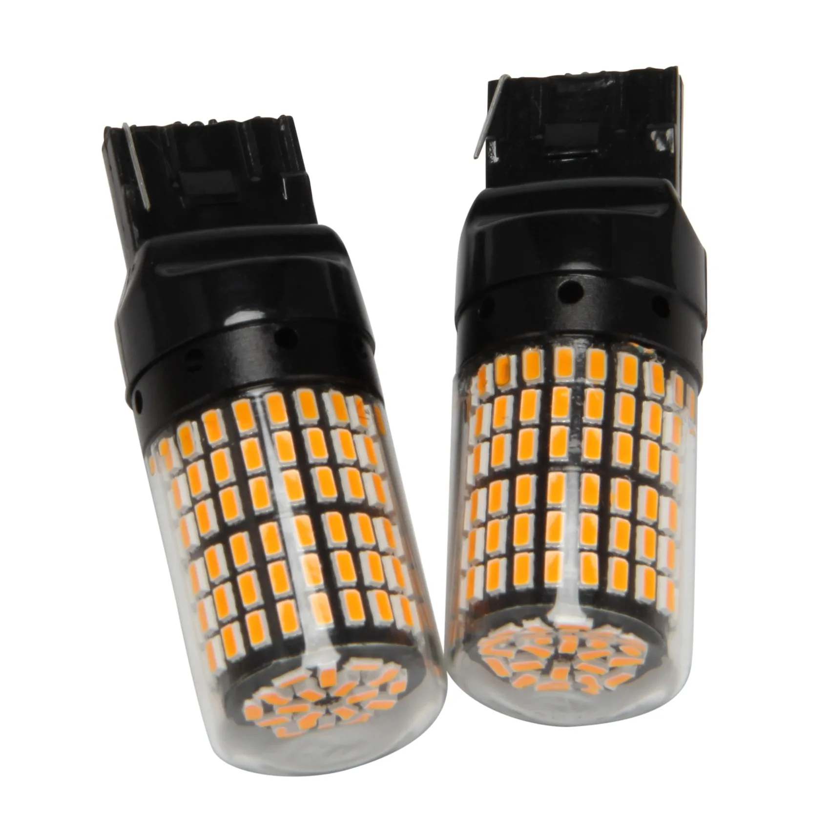 2Pcs Super Bright Canbus T20 7440 W21W Wy21W 144-Smd Reverse Light Turn Signal Light Error Free No Hy