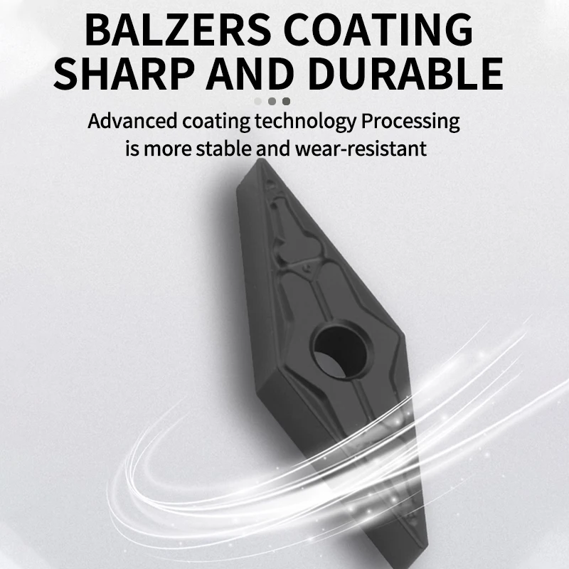 

Специальные стальные детали. Вставки с ЧПУ. Вставки для станков VNMG160404-TM. Токарные вставки для внутренних отверстий. Внешние цилиндрические острые зерна.