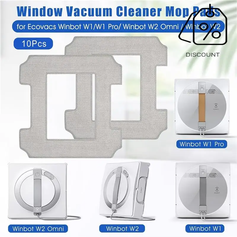 For Ecovacs Winbot W1 / W1 Pro / W2 / W2 Omni Window Cleaning Robots, Window Cleaner Robot Cleaning Cloth-Y48A