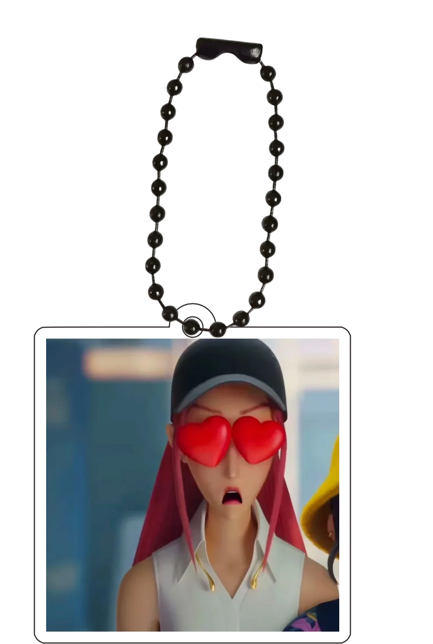 アニメ Kpop デモンハンターズ サジャボーイズ ゾーイ ミラ ルミ スーパースター アクリルキーホルダー アンターズ HUNTR/X ベイビー セルフキーリング ハンター-X バッグペンダント