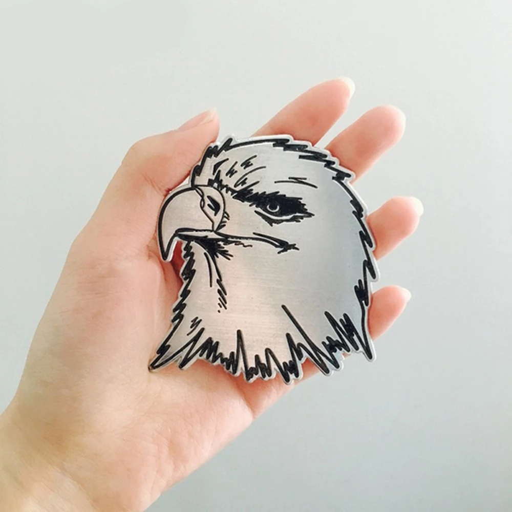 Car Decoration Metal Stickers Waterproof 3D Lion/Eagle/Tiger Car Badge Stickers Car Stickers Decals Truck Car Accessories