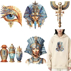 Watercolor Fantasy Ancient Egypt DTF Thermo Sticker Decals Heat Transfer On Clothes Iron On Patch For Hoodies Press Printing
