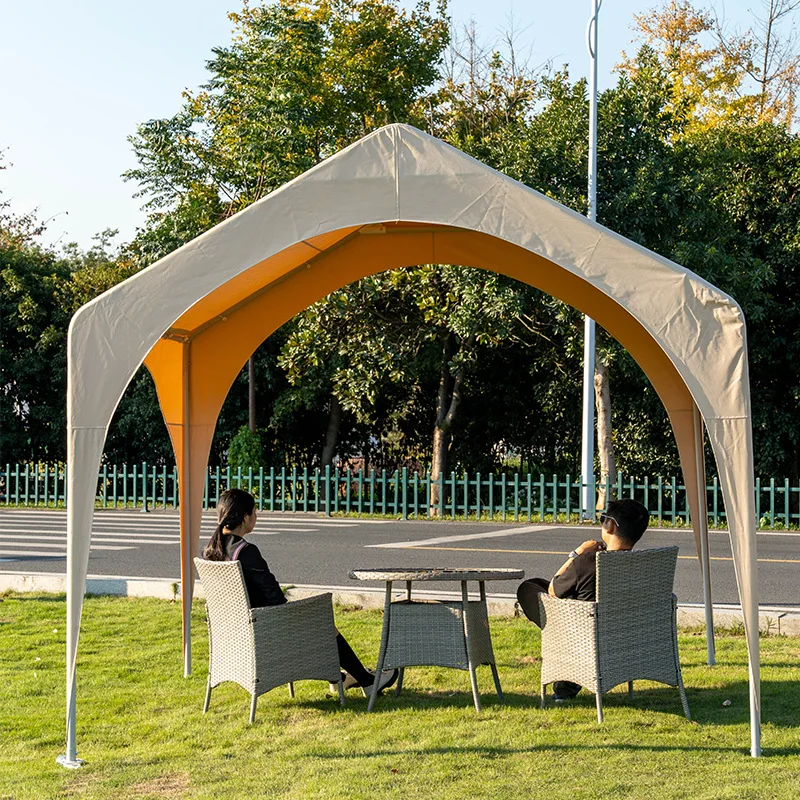 Shed Outdoor arched market stall tent Internet celebrity night market stall activity tent awning four-legged umbrella cloth rain