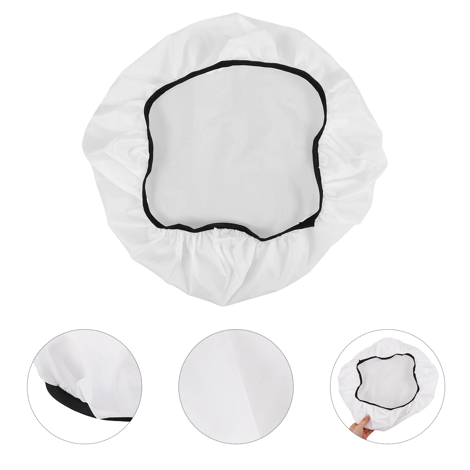 

White Square Lampshade for Bedroom Ceiling Light Soft Fabric Diffuser for Nursery Room Anti-Glare Light Cover Pendant