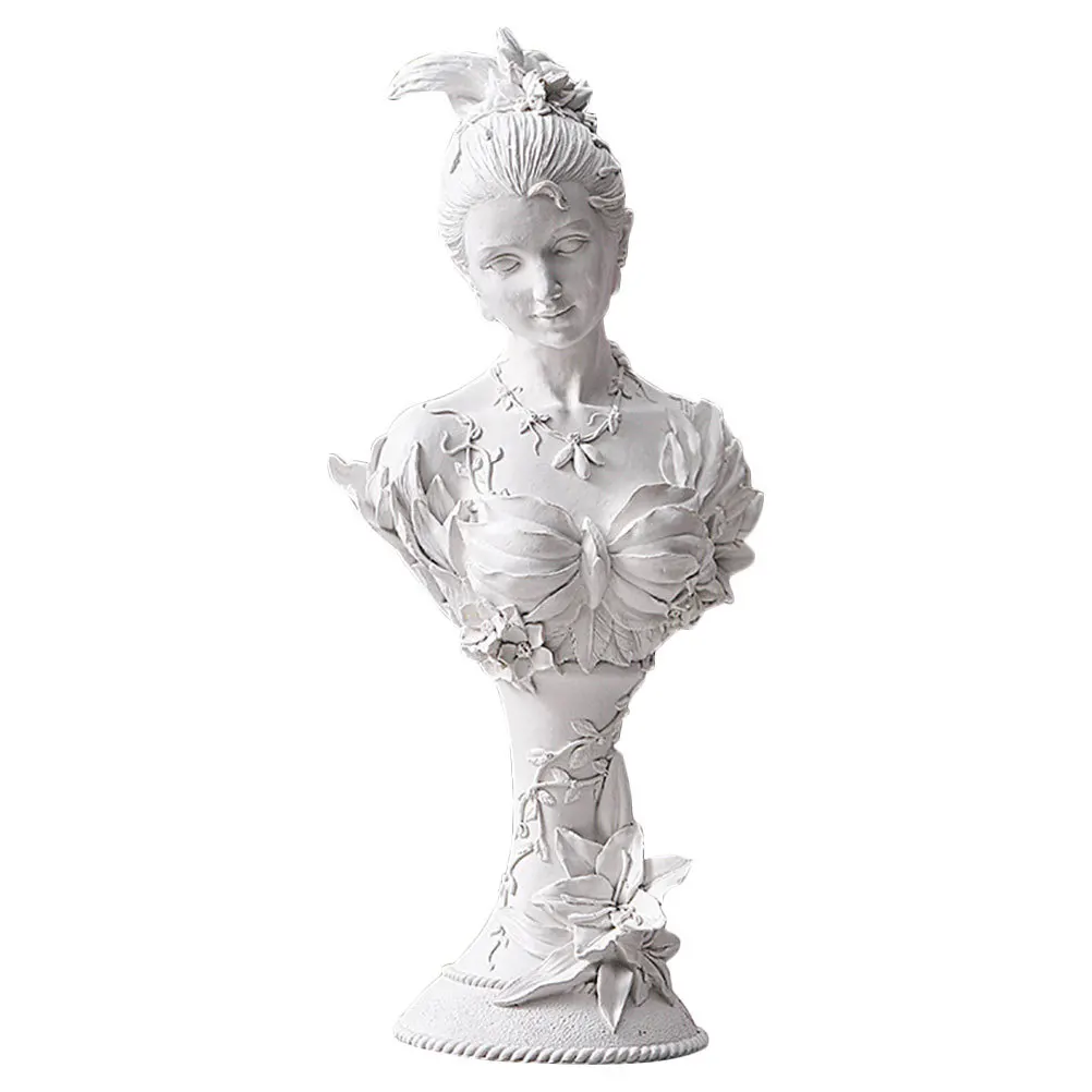 

Resin Garden Goddess Statue Female Sculpture Decoration Desktop Ornament Perfect for Garden Home Office Decor