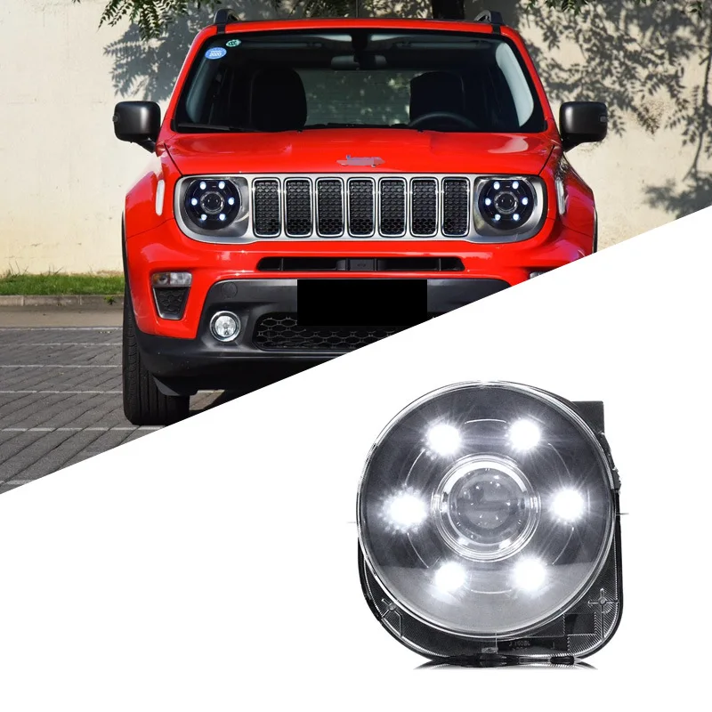 

Suitable for Jeep Jeep Liberty headlight assembly modified LED daytime running light double lens xenon headlights