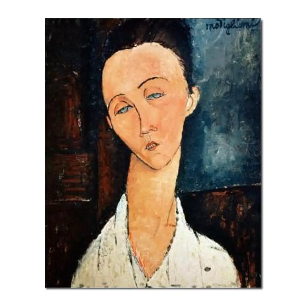 

Portrait of Lunia Czechowska by Amedeo Modigliani Canvas art Painting High quality Hand painted
