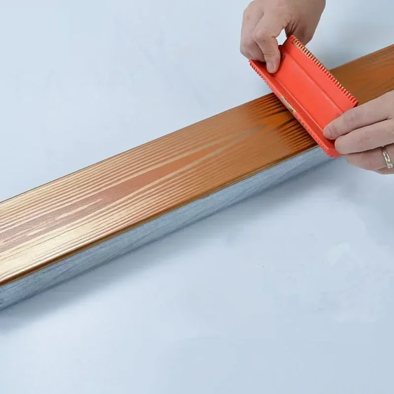 Nieuwe 2-delige rubberen verfroller imitatie houtnerfpatroon muur textuur kunst DIY houtnerfborstels schraper schilderij roller tool