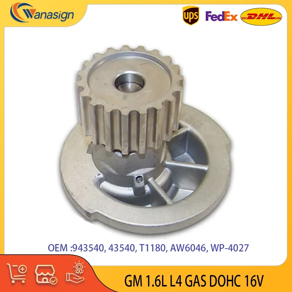 

AUTO ENGINE PARTS Water Pump Fit For Chevrolet GMC Wave Aveo Aveo5 Swift 1.6L L4 GAS DOHC 16v 2004-2008 OEM 1301920