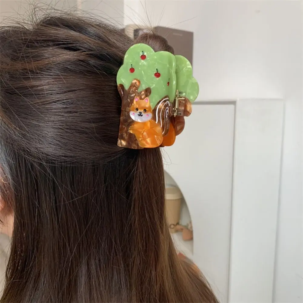 

Creative Cartoon Acetate Hair Claw Headwear Woodpecker Animal Hair Clip Hair Accessories Creative Bird Shark Clip Female