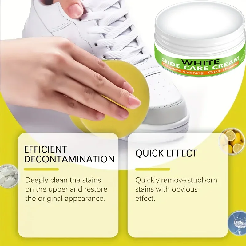 

Крем для чистки обуви Fasilawei, удаление пятен, отбеливание, без смывания, устраняет желтизну, подходит для различных материалов