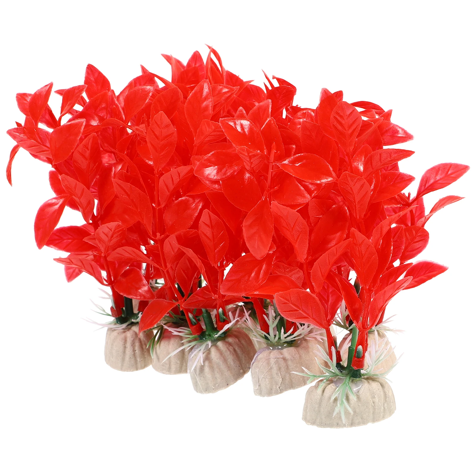 

20 Pcs Artificial Water Plants Lifelike Fake Fish Tank Grass PVC Aquarium Decor Safe Durable Plants for Tank Decors