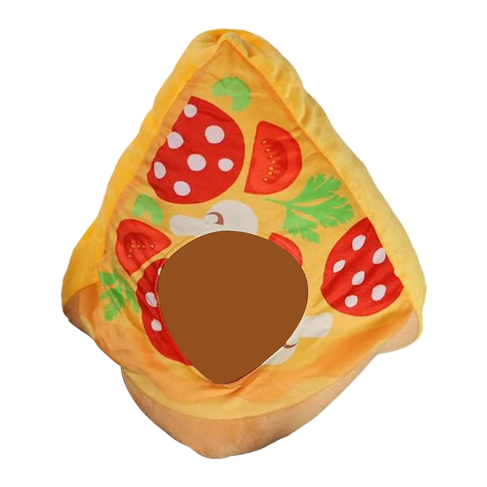 Pizza-förmiger Hut, bequem, bezaubernd, Neuheitsgeschenke, Cartoon für Cosplay-Kostüme