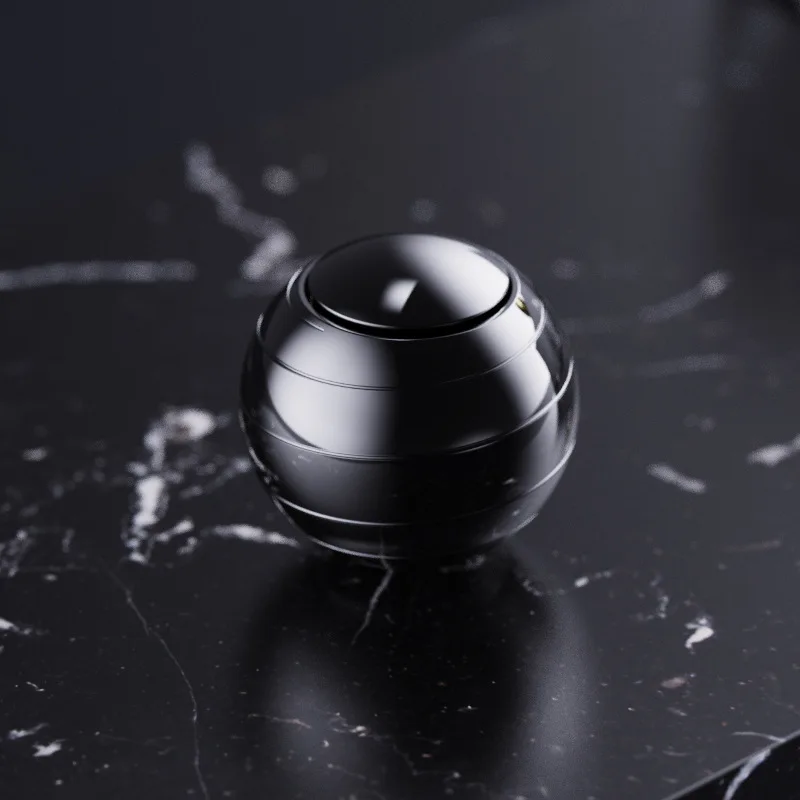 Sphere-shaped transfer metal fingertip gyroscope for stress relief - square-shaped colorful stress-reducing smart toy