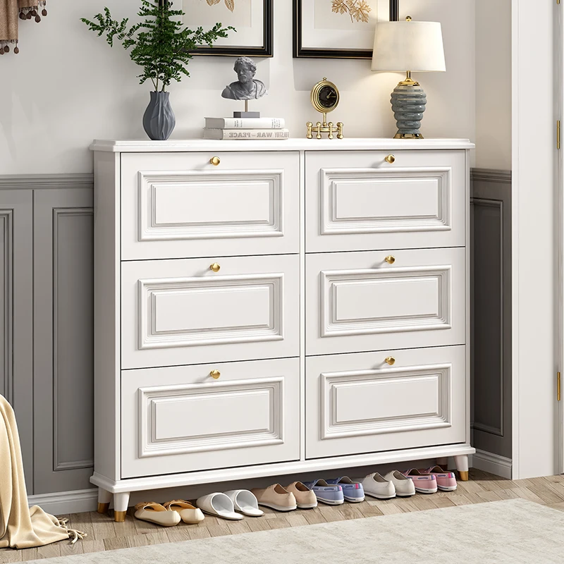 

Organizer Hallway Shoe Shelf Living Room Mobile Space Saving Wooden Shoe Cabinet Designer Bedroom Zapatero Entrance Furniture