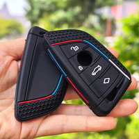 Silicone Remote Car Key Cover Case for BMW X1 X3 X4 X5 X6 Series 1 2 3 5 7 G20 G02 G05 G31 G23 F34 F15 F40 IX3 Shell Accessories