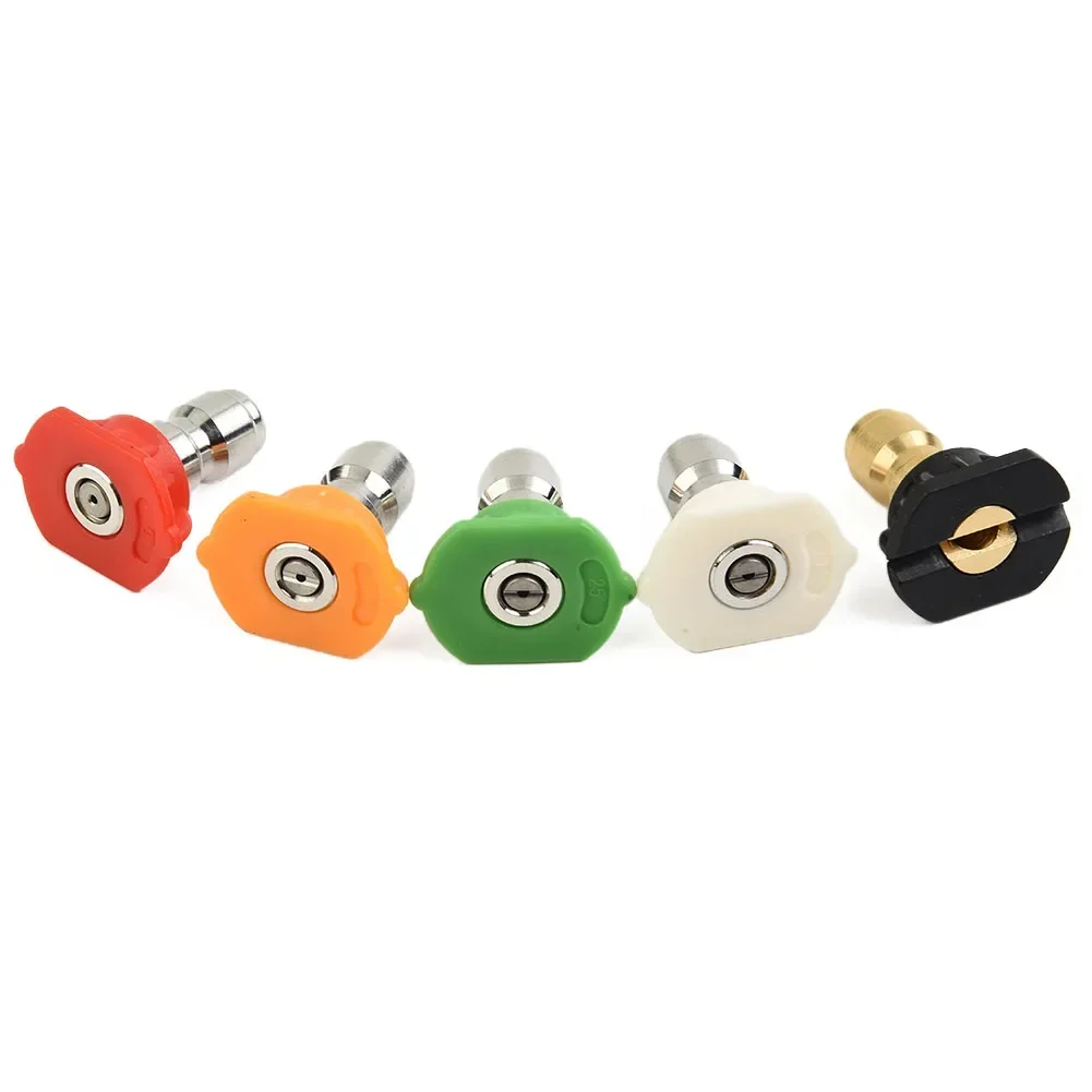 

5PCS 1/4inch Pressure Washer Spray Tips Nozzles High Power Kit Quick Connect Set High Quality Manufacturing Process