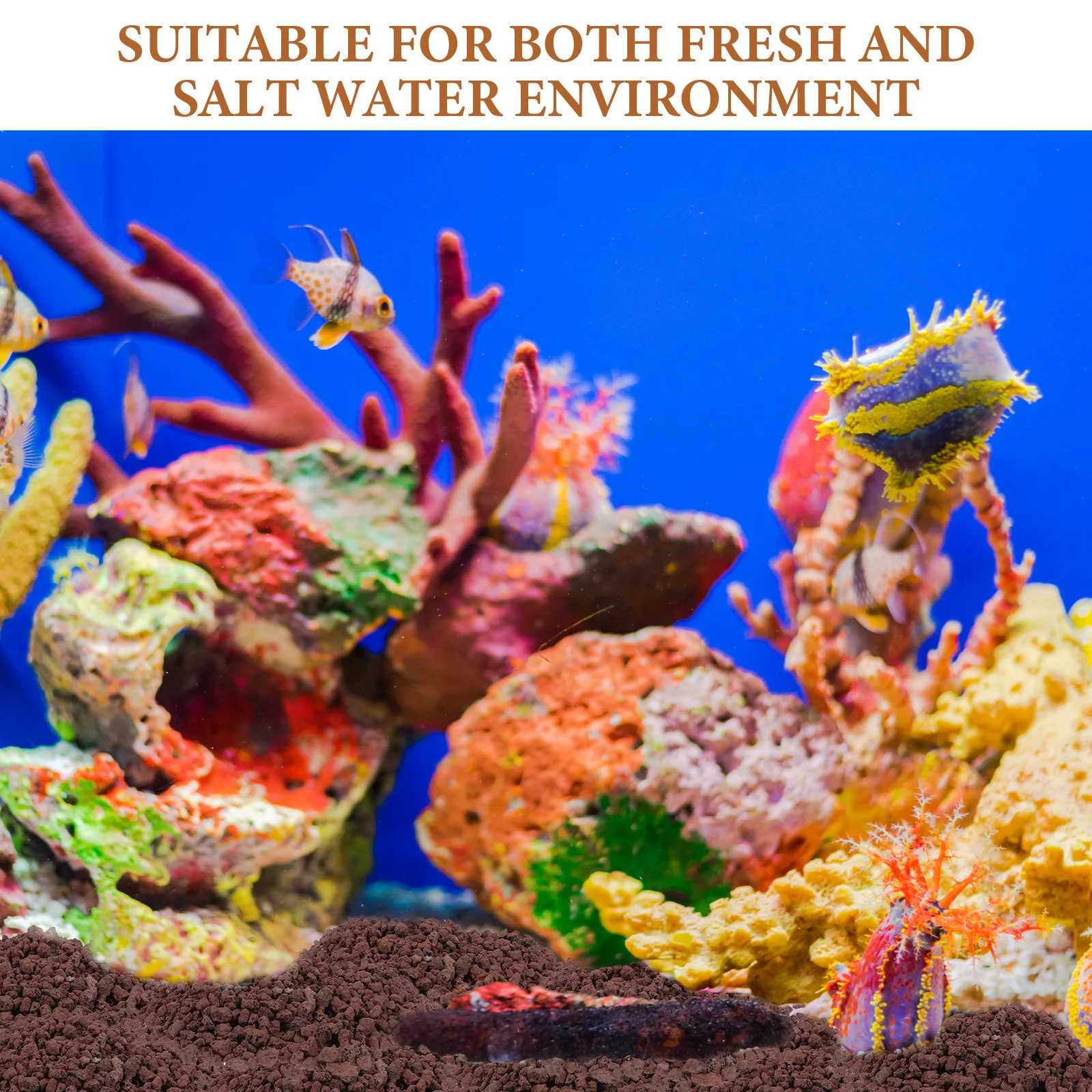 

5 Bags Aquarium Volcanic Rocks Decorations Natural Stones Fish Tank Supplies Plants Pots Bonsai Decors Dirt for Plants Indoor