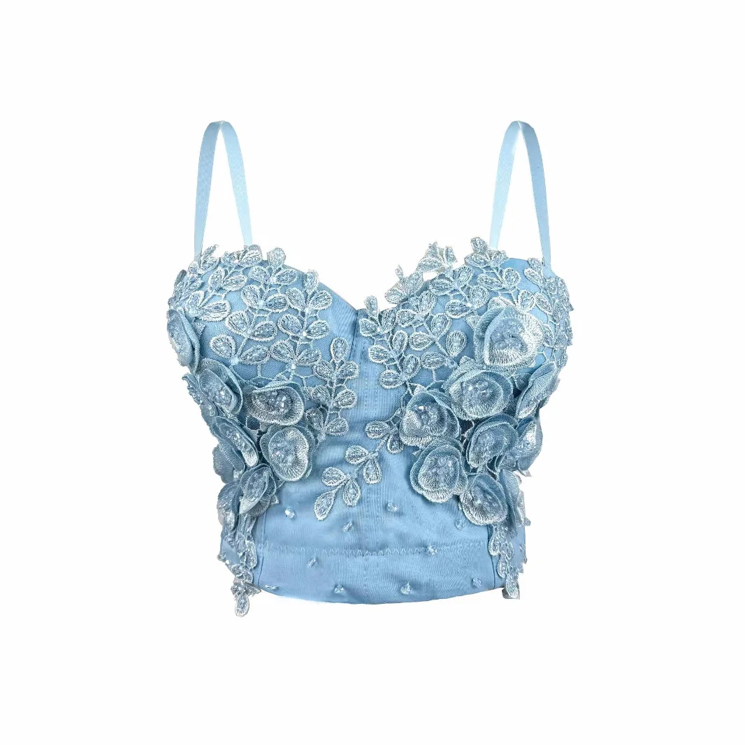 

customized women's adult petal lace suspender with high-end feel ultra short slim fit waist cinching fishbone bra sexy lingerie