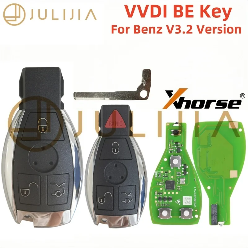 

Xhorse For Mercedes Benz BE Key Remote Key Chip Improved Version Smart VVDI V3.3 3.2 BGA NEC PCB Green Board 315MHz 433MHz