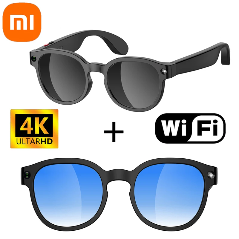 Xiaomi 4K AI Camera Bril 800MP Multifunctionele Fotochromatische Slimme Bril Bluetooth Bellen Foto Video Muziek Vertaling Nieuw