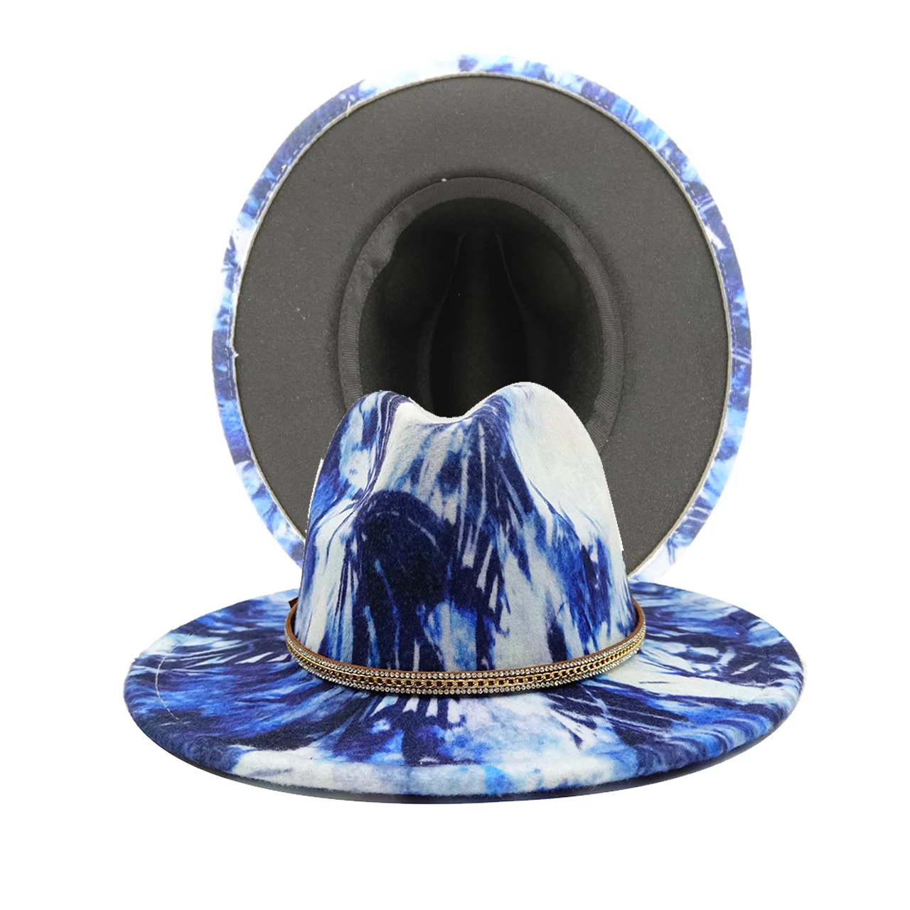 Fedora Rose Red Print Men\'s and Women\'s Fashion Panama Hat Retro Gradient Jazz Hat sombrero hombre шляпа мужская