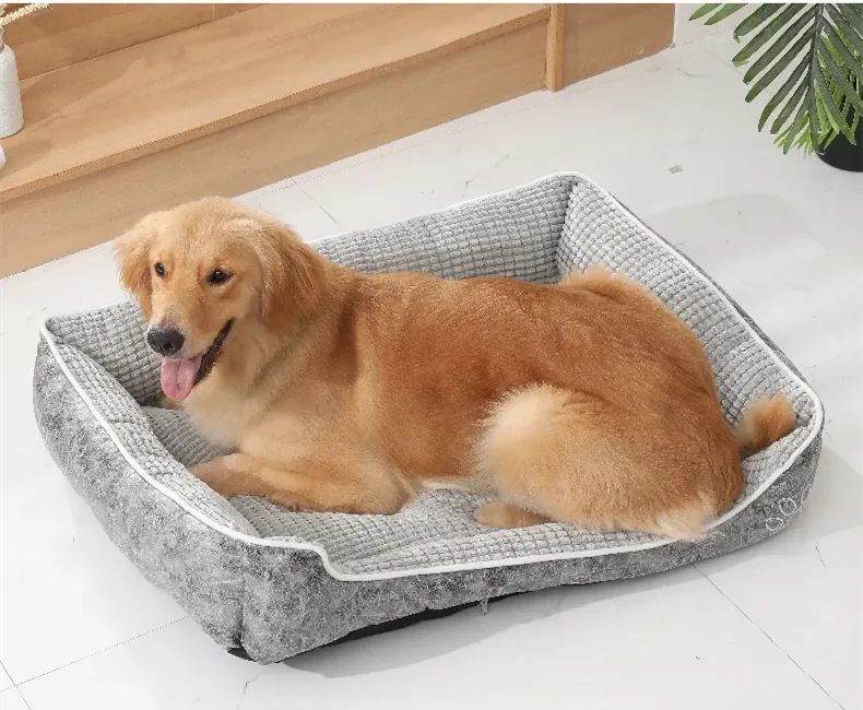 

Drop Transport Multi-color Pet Big Dog Bed Warm House Soft Nest Basket Waterproof Kennel Cat Puppy Large