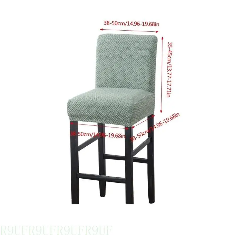 

R9UF Stylish Bar Stool Chair Covers Protects and Enhances Dining Chairs with Easy to Clean Durability Fabric Protectors
