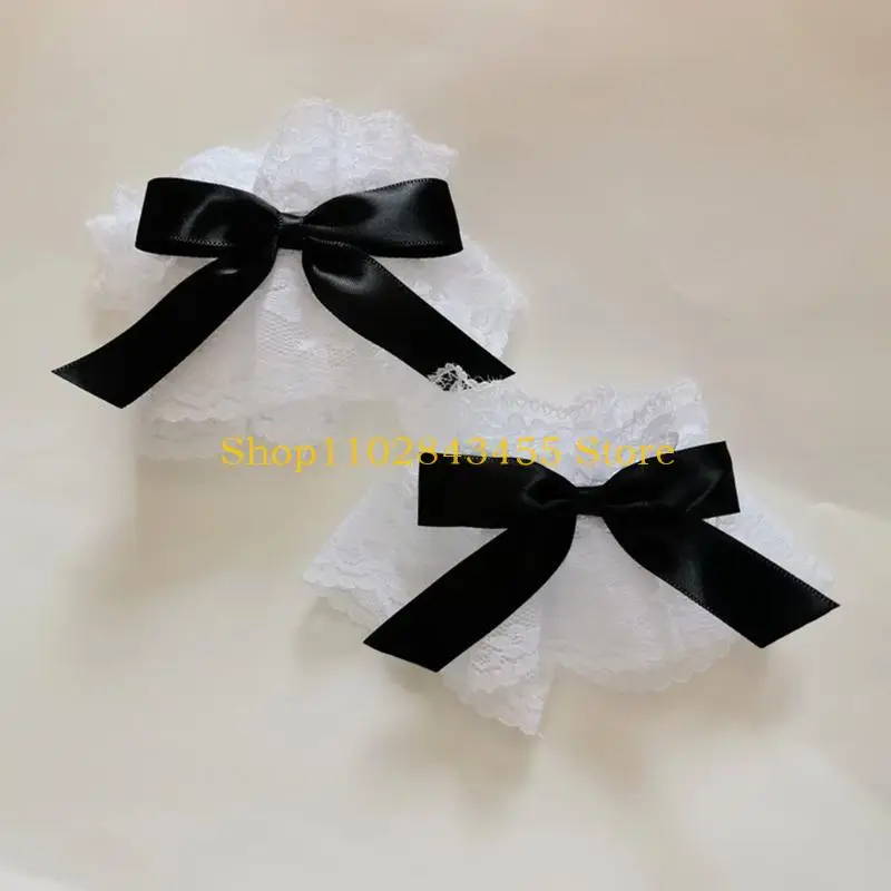 

49MC 2 шт. Кружевные эластичные нарукавники Чайная вечеринка с милыми рукавами-бабочками