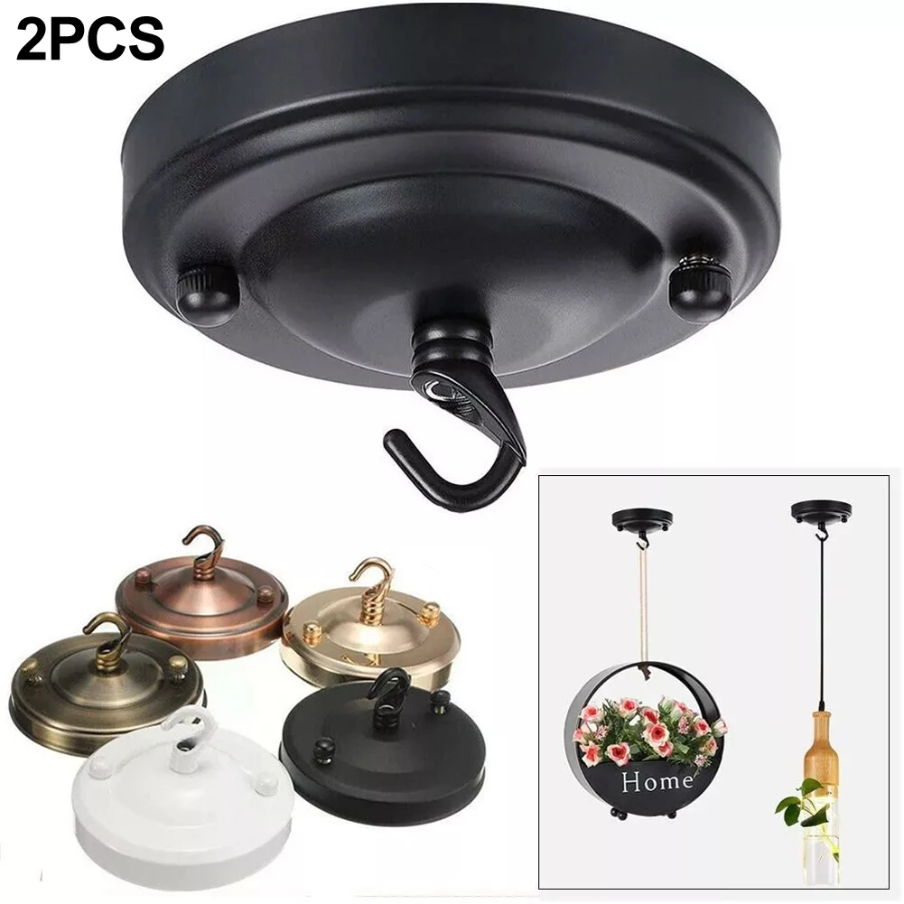 2pcs Ceiling Hook Light Fitting Pendant Lamp Parts Living Room Cafe Chandelier Hook Replacement Lamp  Holder Accessory