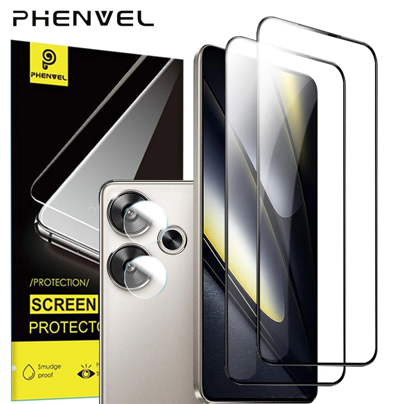 Oleophobic Protective Glass For Xiaomi POCO F6 Full Cover Screen Protector For Xiomi POCO F6 Tempered Glass