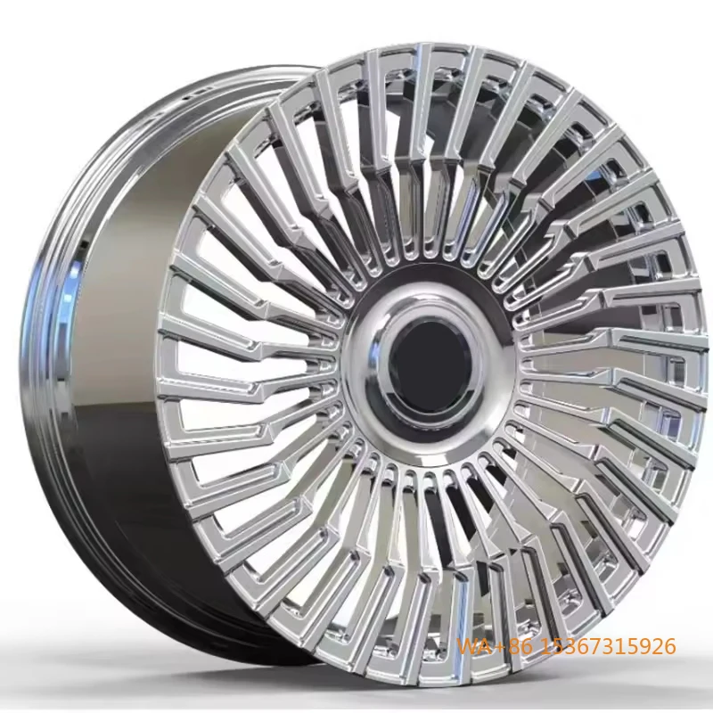 

19-26 Inch 6061-T6 Alloy Racing Car Wheels Custom Polished 5x112 Floating Cap Forged for for New 9 Year Warranty