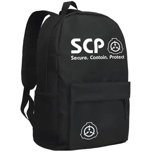 SCP Secure Contain Protect Foundation Sac à dos unisexe, cartables, sac de voyage pour ordinateur portable, livre, cadeau pour adolescents