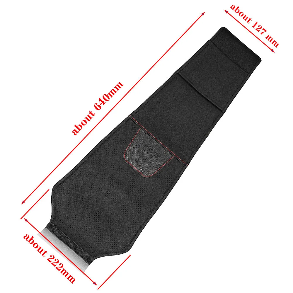 1pc Car Headrest Protector Case Pu Leather Car Headrest Cover Car Accessories