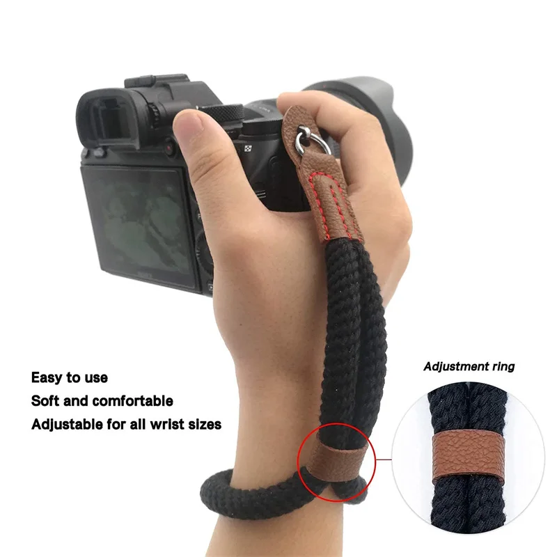 Camera Strap Wrist Band Nylon Rope Lanyard Digital SLR for Leica  Sony A7 A9 A6000 A6300 A6500 Fujifilm X-T30 X-T4 X-T3 X-T20