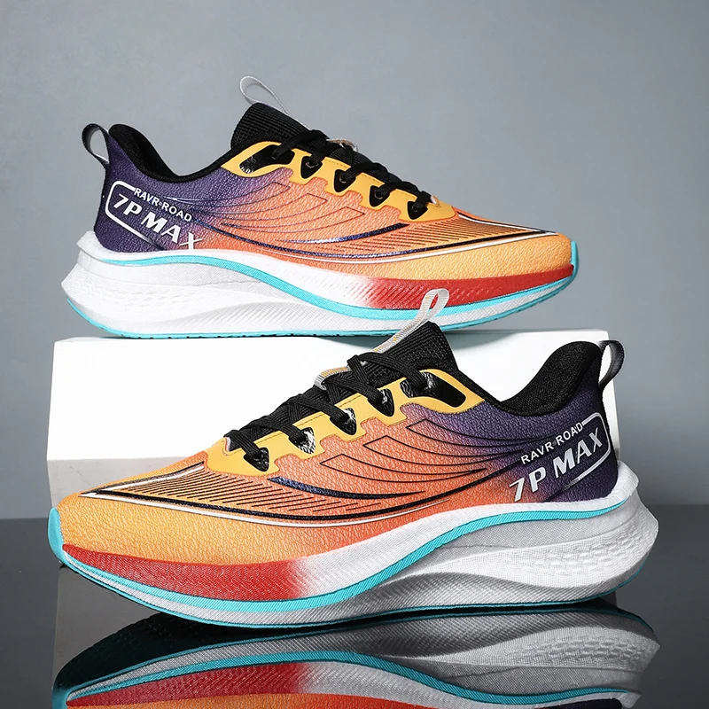 Unisex air cushion carbon sneakers lovers outdoor running shoes breathable casual walking shoes men's tennis shoes Size 36-45