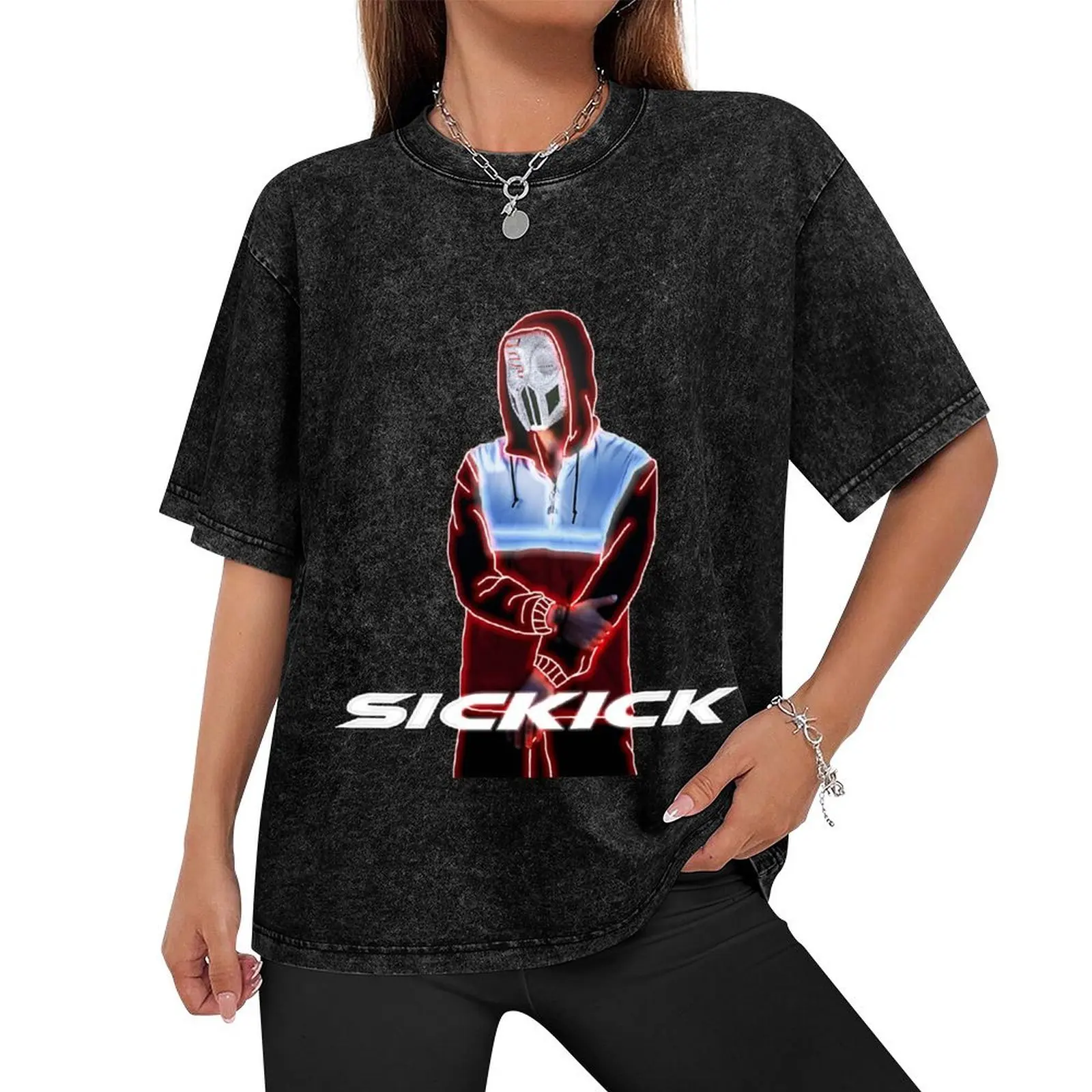 Sickick Music S!ckK!ck T-Shirt man t shirt vintage anime shirt cute tops oversized t shirt men