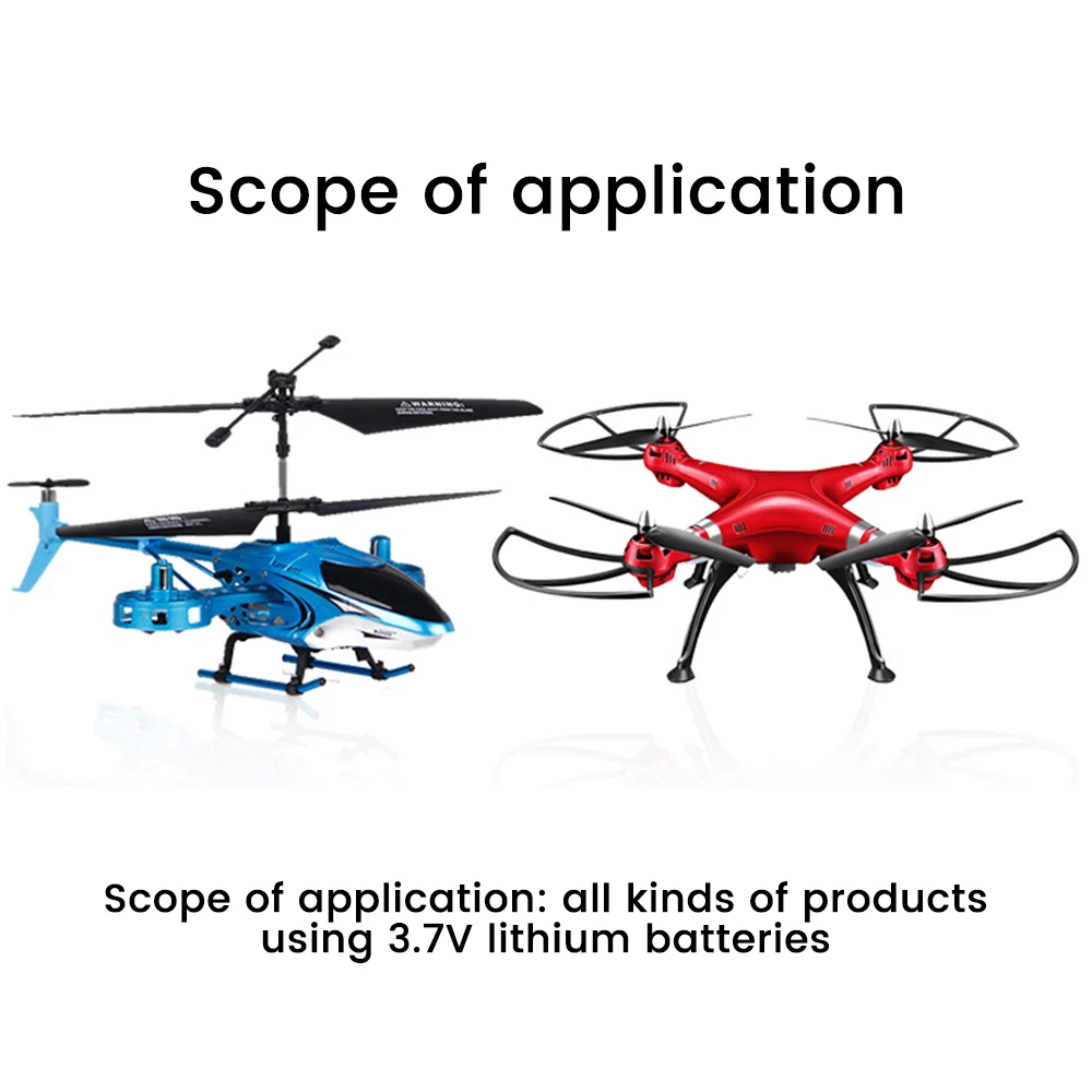 3.7V Li-ion battery charger for Remote Control Car UAV Racing Drone with indicator light Intelligent IC protection