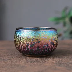 Zijin Jianzhan-Handmade Master Tea Cup, High Grade Japanese Tianmu Glazed Tea Cup, Pure Handmade Single Cup, Kungfu Tea Set