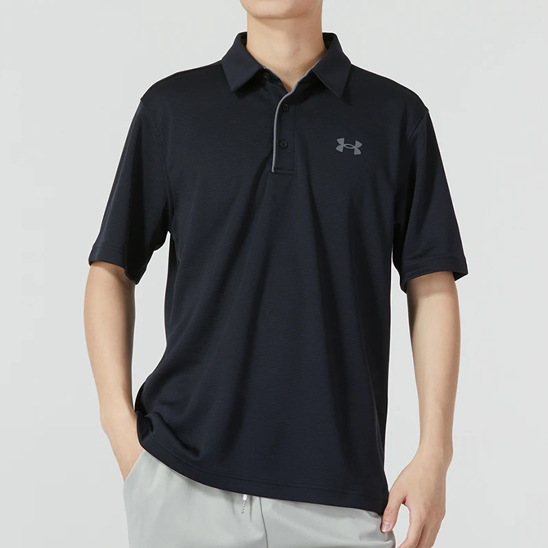 Camiseta Polo Under Armour para hombre, camiseta de manga corta de secado rápido para correr, ropa deportiva transpirable para tenis, ropa de entrenamiento físico 1290140-001