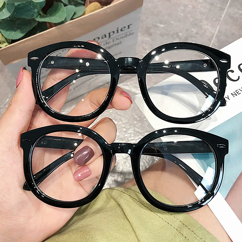 2020 Streetwear Oversized Blue Light Blocking Myopia Square Frames Nail Arrow Glasses Plastic Computer Eyeglasses Unisex UV400